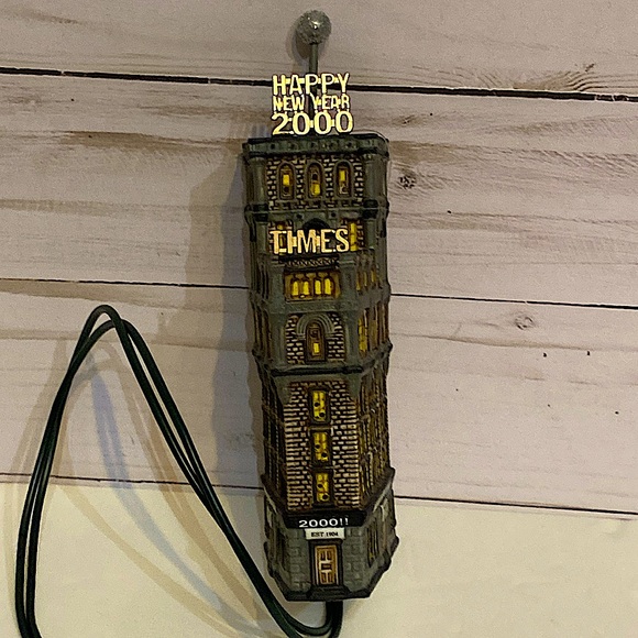 Department 56 Other - DEPARTMENT 56 - Times Tower Ornament – Classic Ornament Series –Heritage Village